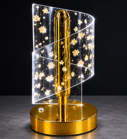 3 Color Mods Spiral Flower LED Bedside Lamp