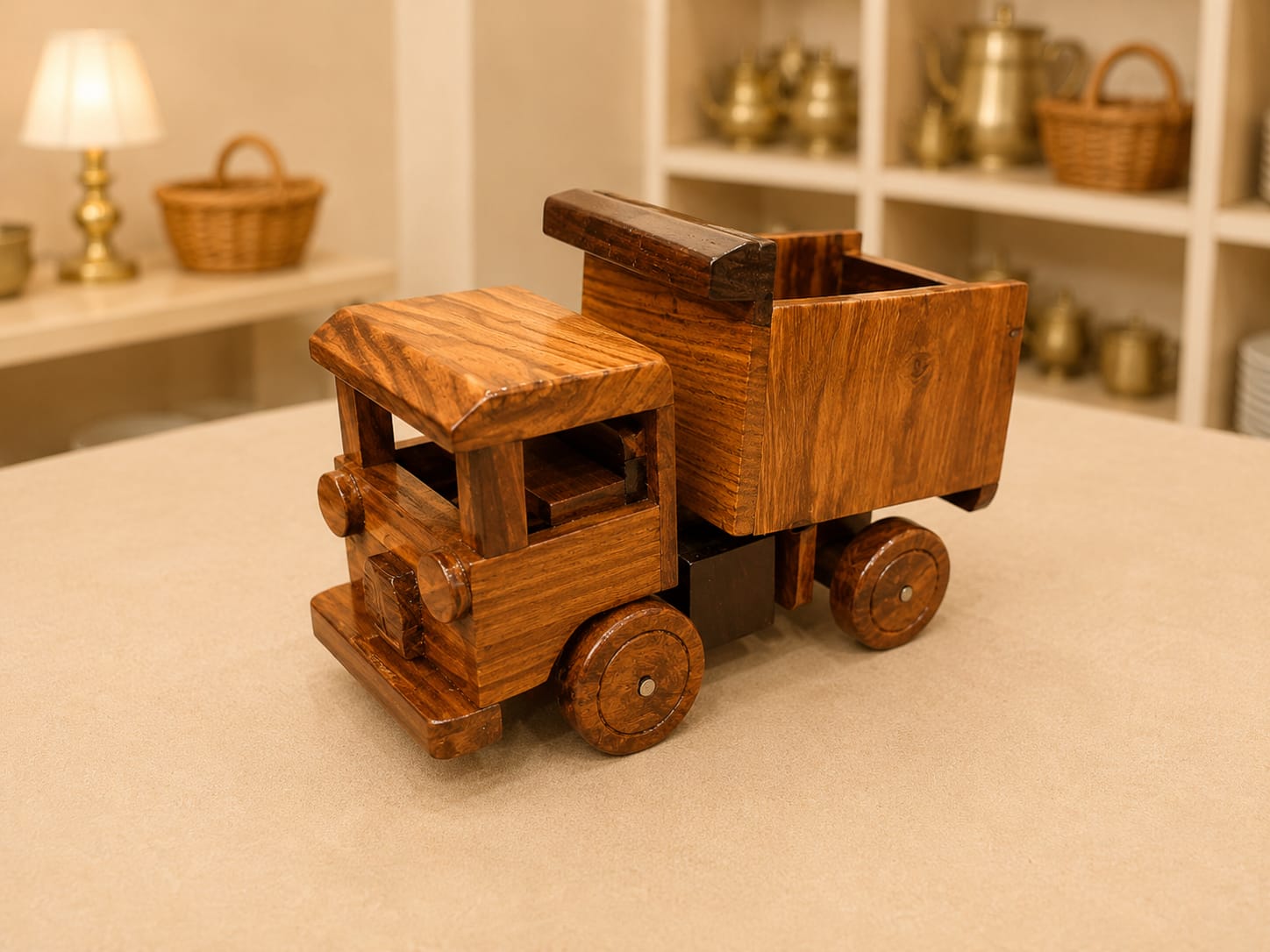 Handcrafted Wooden Truck Model