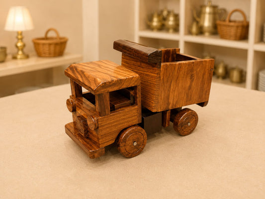 Handcrafted Wooden Truck Model