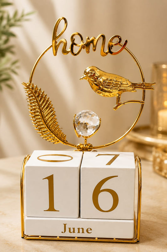 Gold 'Home' Perpetual Calendar