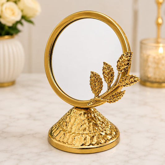 Golden Leaf Vanity Mirror