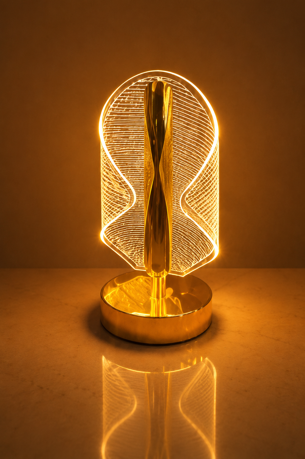 3 Color Mods Lumina Helix Acrylic Desk Lamp
